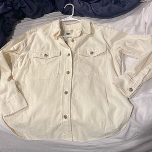 Cream colored new button up size small women’s